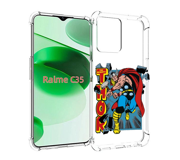 

Чехол MyPads тор комикс для Realme C35 / Narzo 50A Prime, Прозрачный, Tocco
