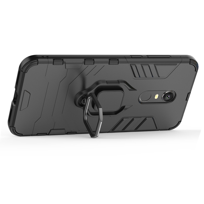 фото Противоударный чехол с кольцом panther case для xiaomi redmi 5 plus / redmi note 5 (sc) black panther