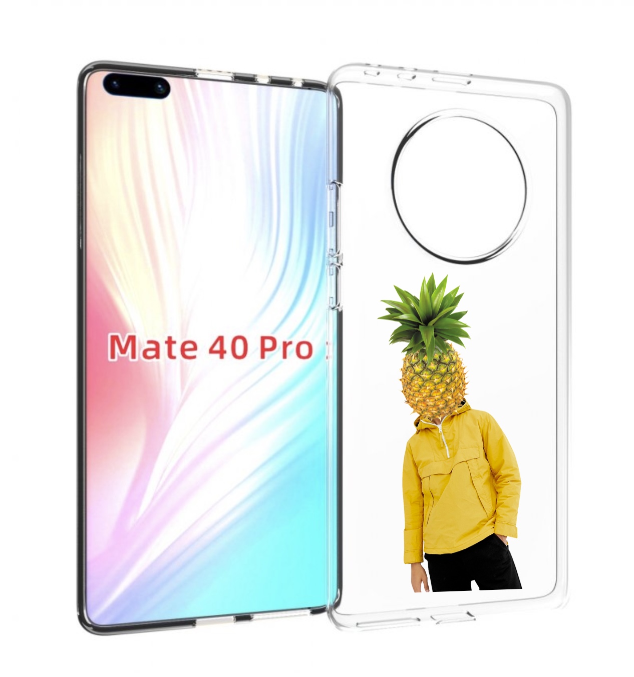 

Чехол MyPads ананасовая-голова для Huawei Mate 40 Pro (NOH-NX9), Прозрачный, Tocco