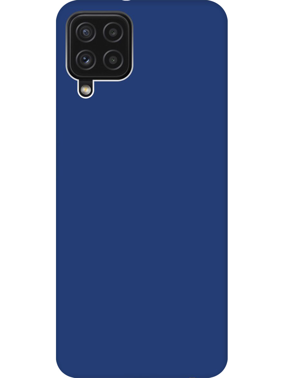 

Силиконовый чехол на Samsung Galaxy A22/M32/M22 матовый синий, 730829513