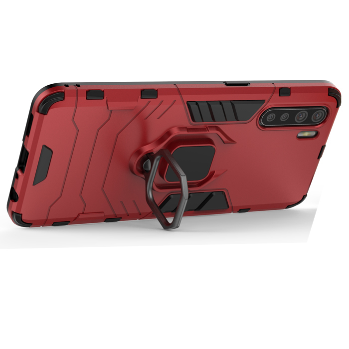 фото Противоударный чехол с кольцом panther case для oppo a91 / reno 3 (417891233) black panther