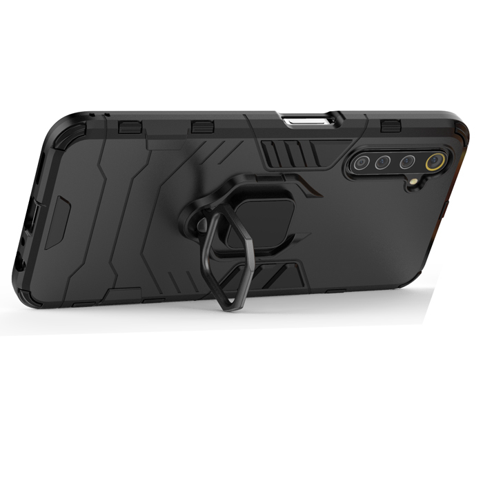 фото Противоударный чехол с кольцом panther case для realme 6 pro (417892421) black panther