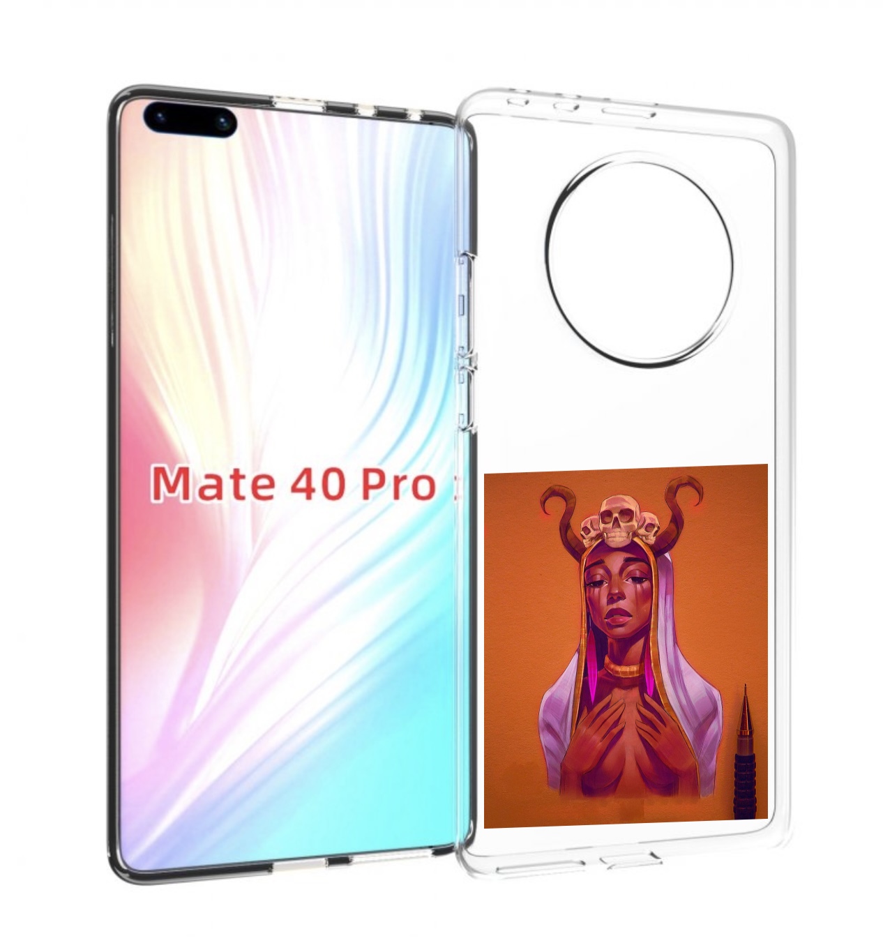 

Чехол MyPads античная-девушка для Huawei Mate 40 Pro (NOH-NX9), Прозрачный, Tocco