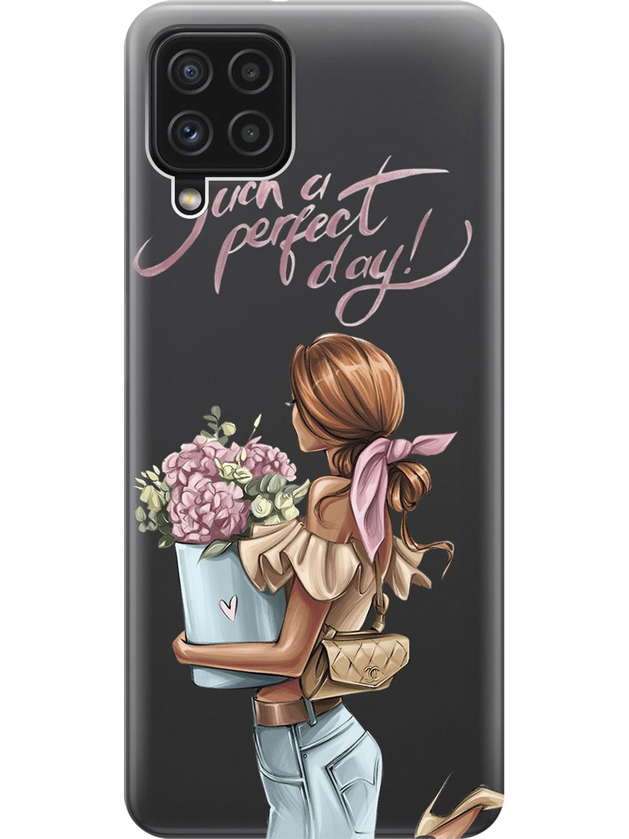 

Силиконовый чехол на Samsung Galaxy A22/M32/M22 с принтом прозрачный 952139, Прозрачный;голубой;розовый, 730829575