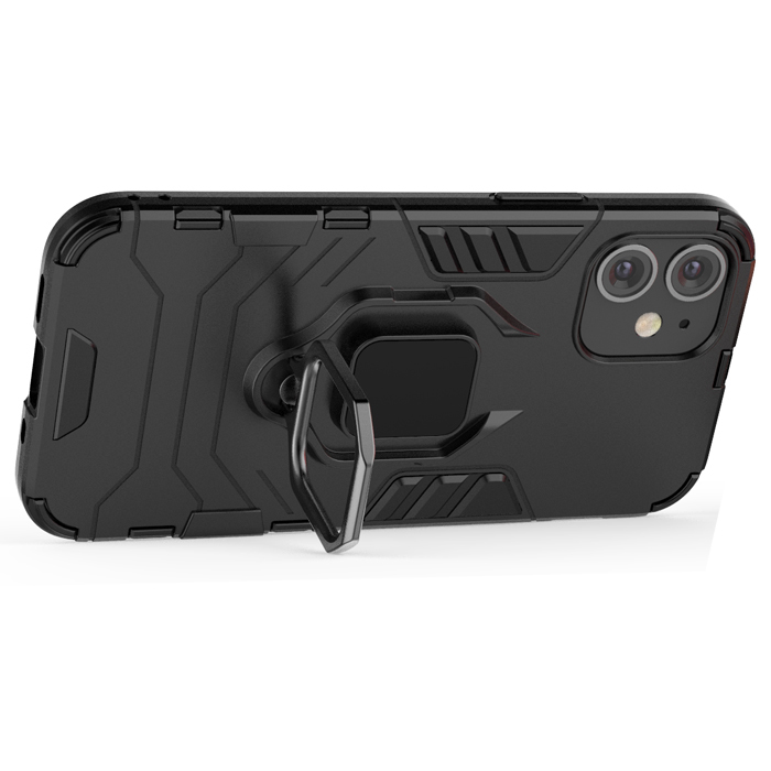 фото Противоударный чехол с кольцом panther case для iphone 12 / 12 pro (417895010) black panther