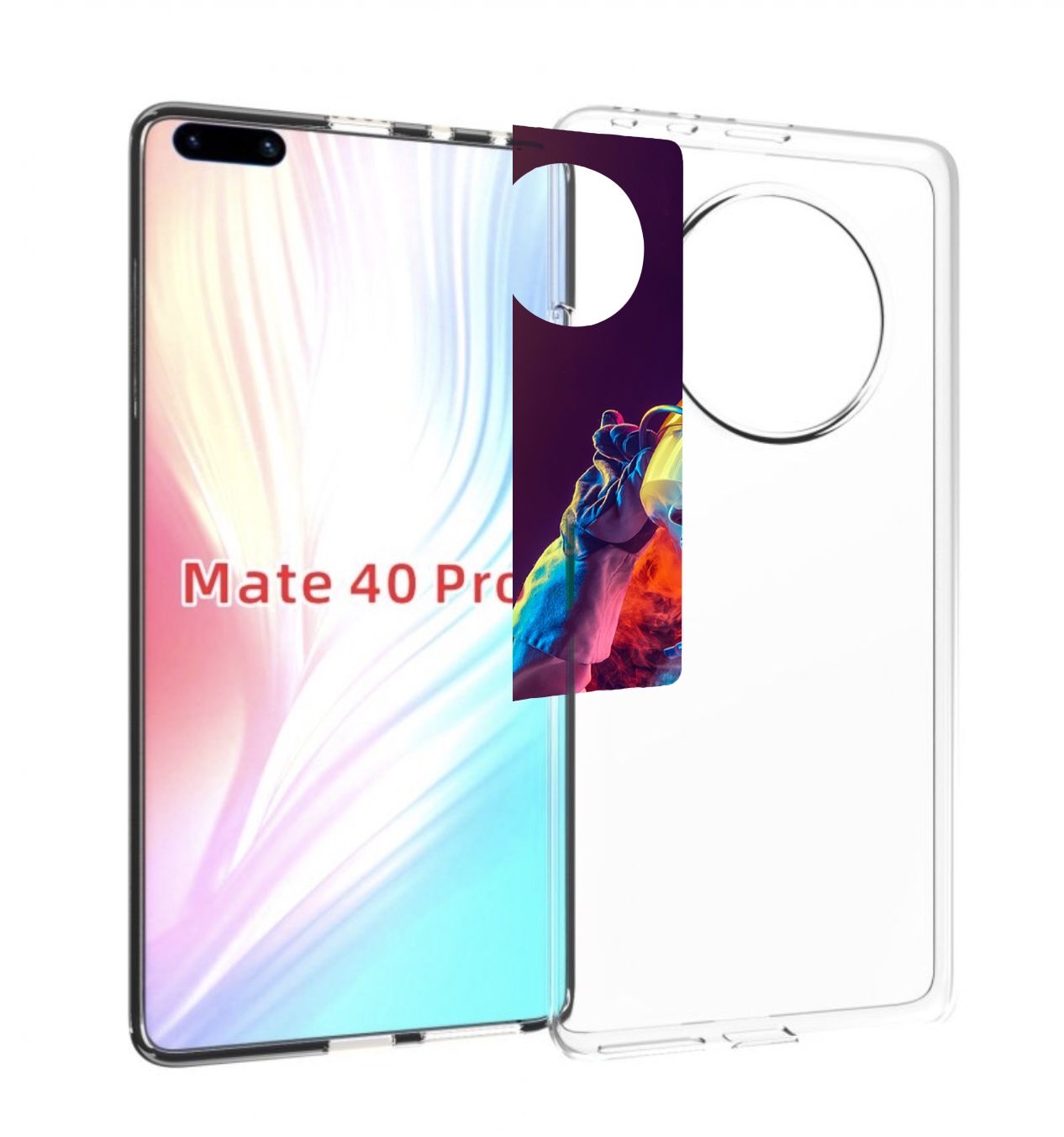 

Чехол MyPads астронавт в дыму для Huawei Mate 40 Pro (NOH-NX9), Прозрачный, Tocco