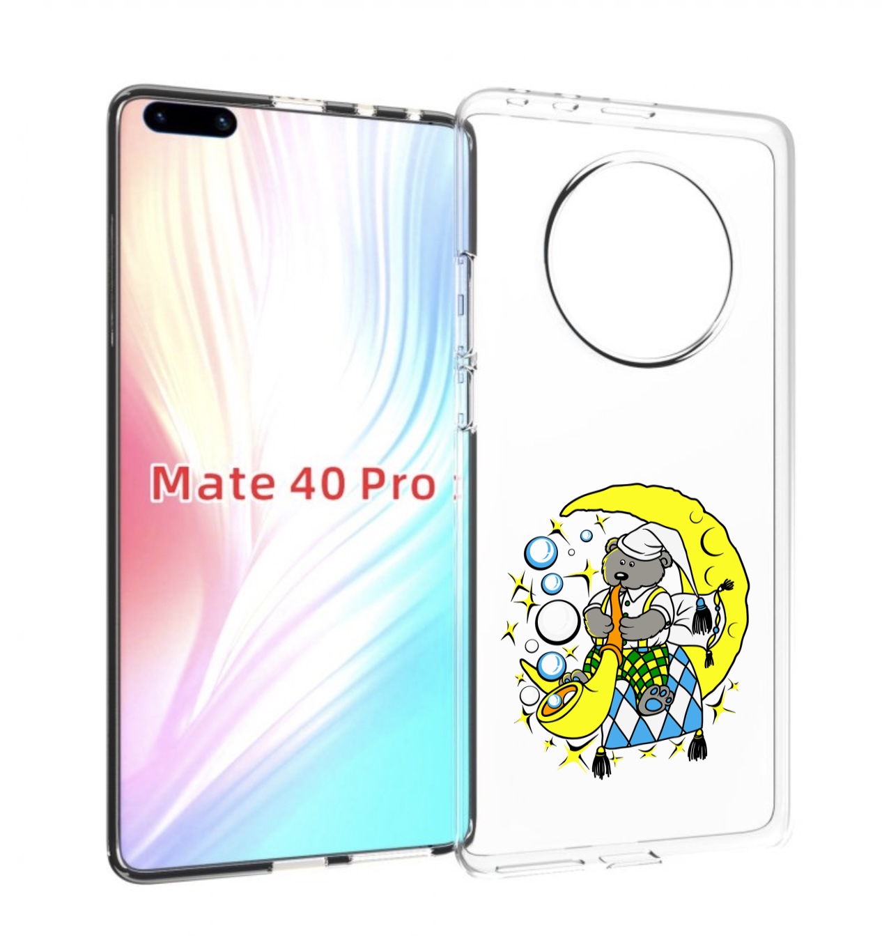

Чехол MyPads Сырная луна для Huawei Mate 40 Pro (NOH-NX9), Прозрачный, Tocco