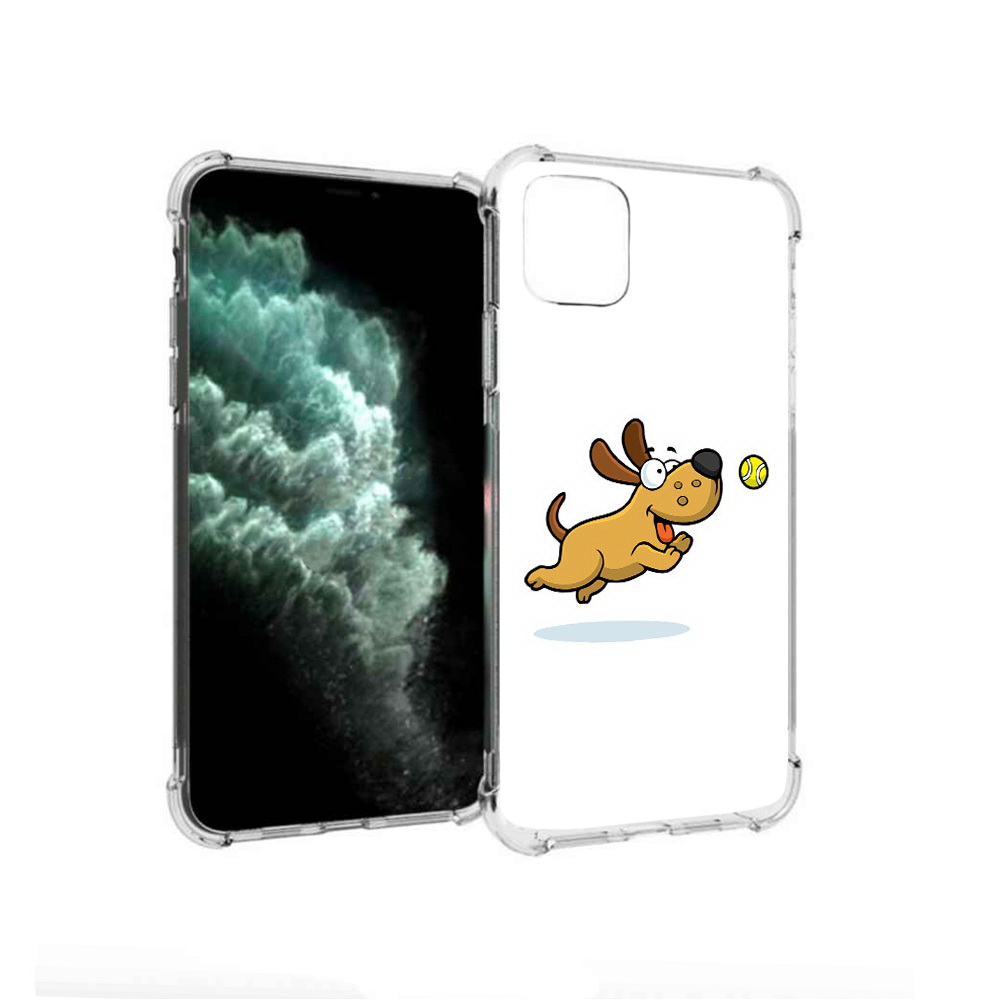 

Чехол MyPads Tocco для Apple iPhone 11 Pro Max пёсик (PT142698.615.563), Прозрачный, Tocco