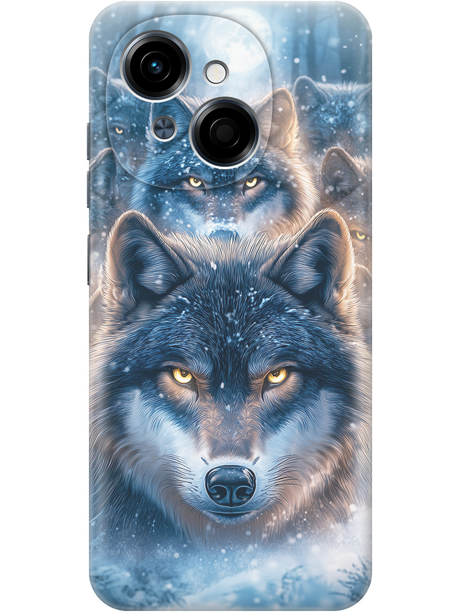 

Силиконовый чехол на Tecno Spark Go 1 / Pop 9 с принтом "Стая волков", Прозрачный;голубой;синий;черный, 786716913