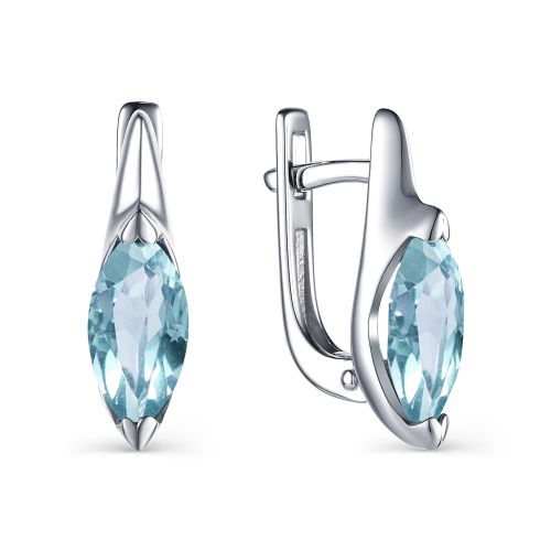 

Серьги из серебра с топазом АЛЬКОР 02-1599/00ТБ-00, 02-1599/00ТБ-00