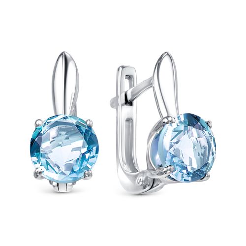 

Серьги из серебра с топазом АЛЬКОР 02-1465/00ТБ-00, 02-1465/00ТБ-00