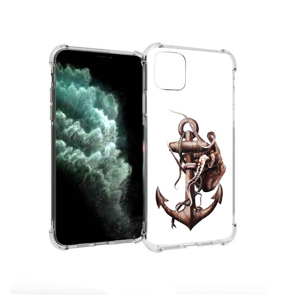 

Чехол MyPads Tocco для Apple iPhone 11 Pro Max ржавый якорь (PT142698.615.579), Прозрачный, Tocco