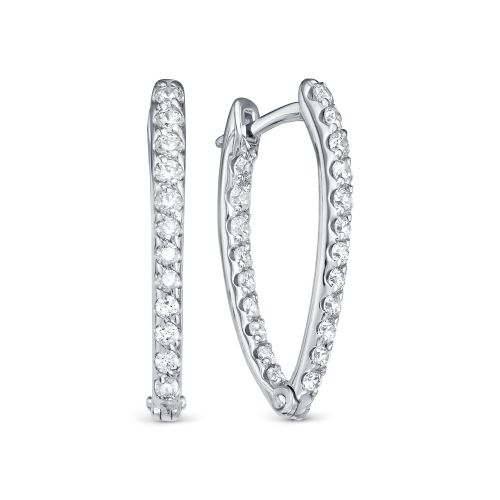 

Серьги из серебра с фианитом АЛЬКОР 02-1576/00КЦ-00, 02-1576/00КЦ-00