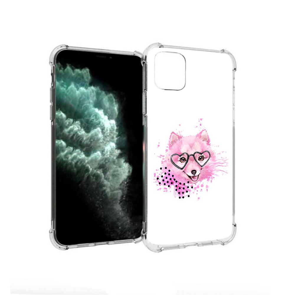 

Чехол MyPads Tocco для Apple iPhone 11 Pro Max розовый волченок (PT142698.615.585), Прозрачный, Tocco