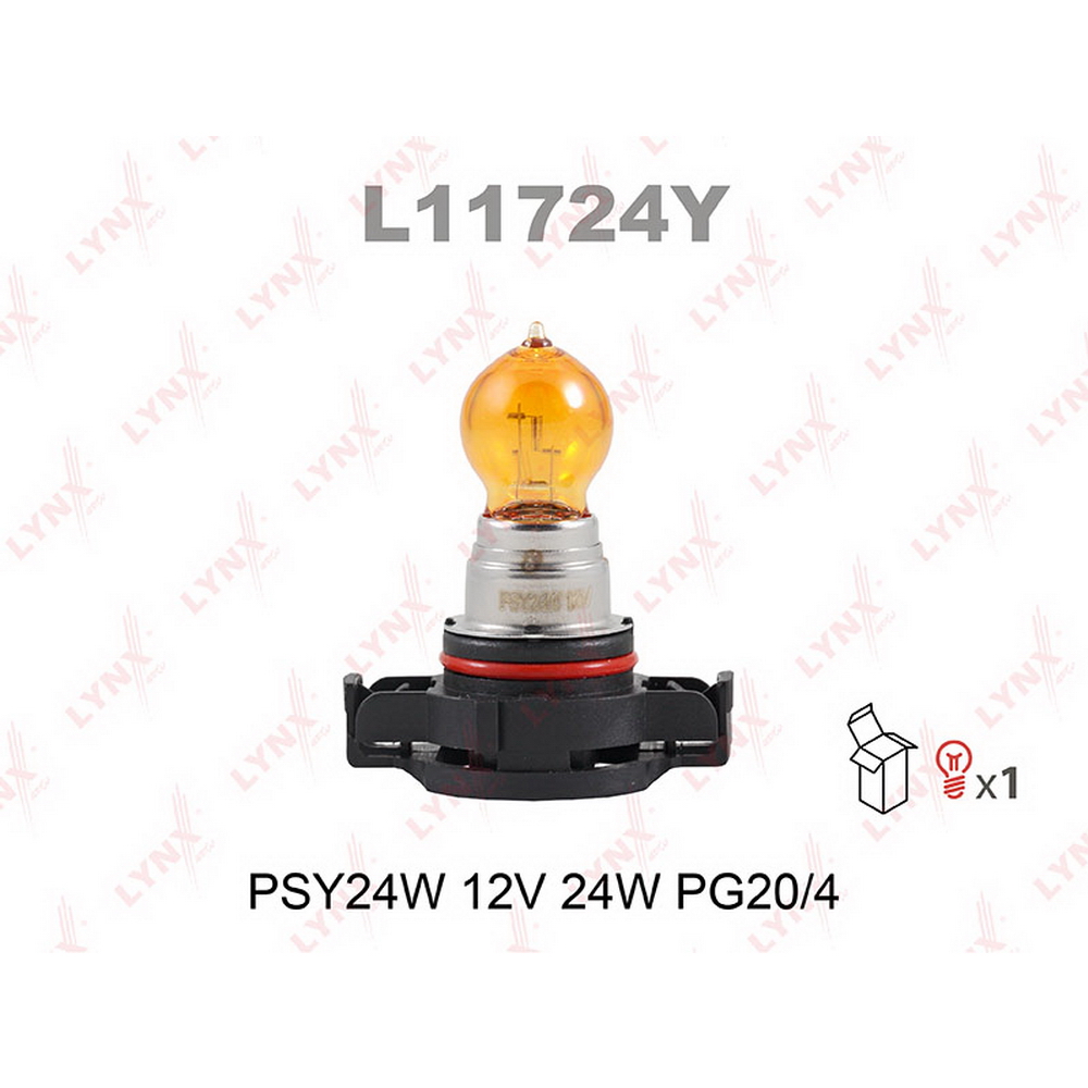 

Лампа Накаливания [Psy24W 12V 24W Pg20/4] Lynxauto L11724Y
