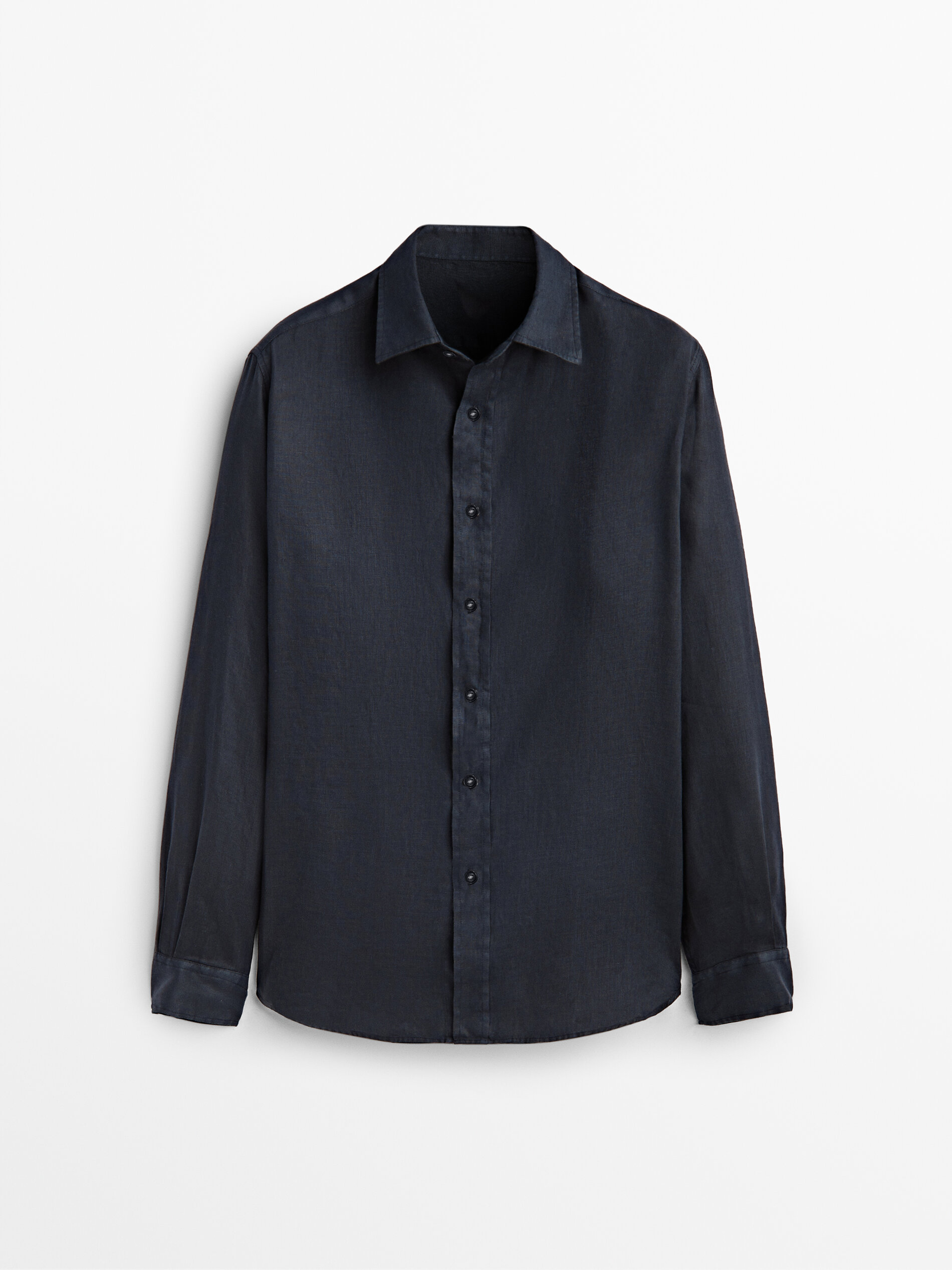 

Рубашка мужская Massimo Dutti 00155447401 синяя S, 00155447401