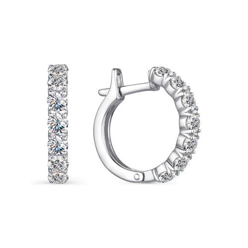 

Серьги из серебра с фианитом АЛЬКОР 02-2142/00КЦ-00, 02-2142/00КЦ-00