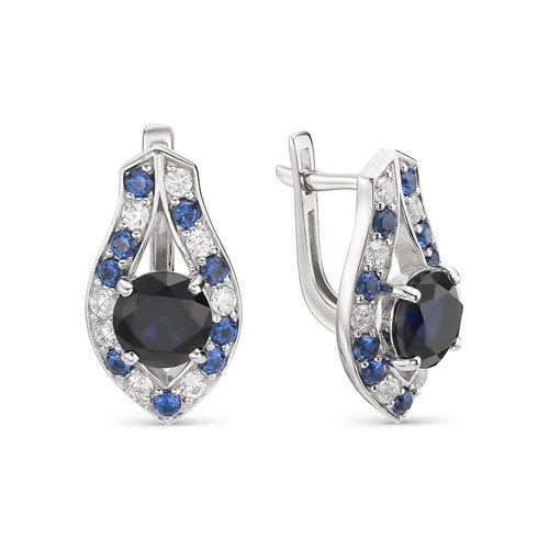 

Серьги из серебра с фианитом АЛЬКОР 02-0459/00КЦ-00, 02-0459/00КЦ-00