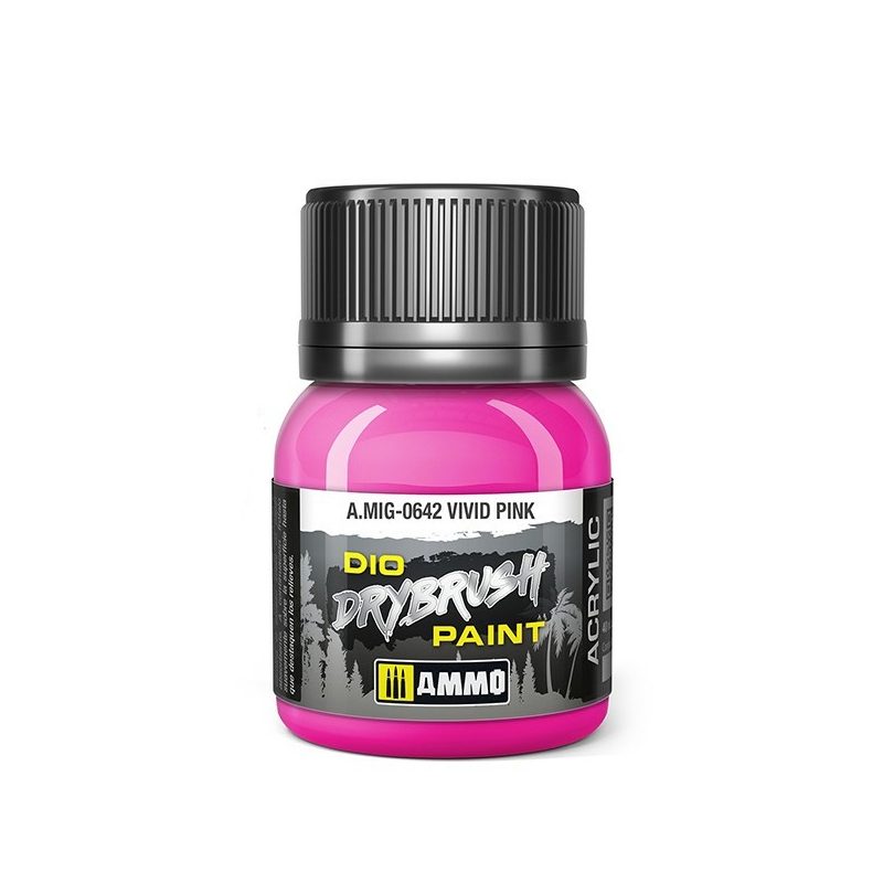 

Краска для техники сухой кисти Ammo Mig DRYBRUSH Ярко-розовый AMIG0642