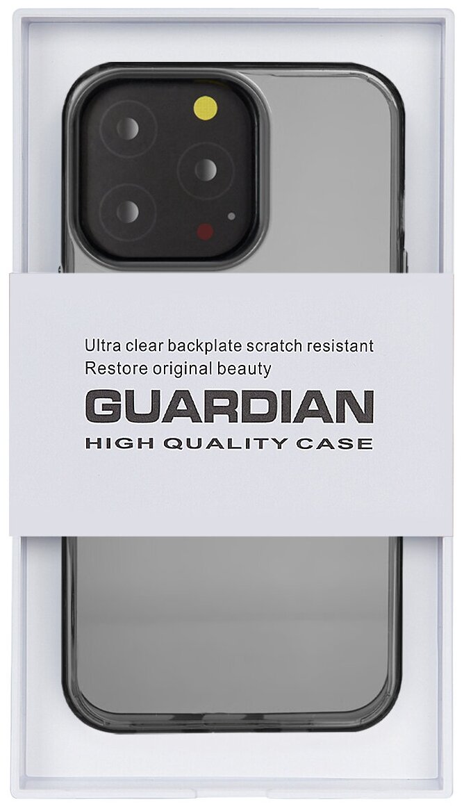 

Чехол для iPhone 12 GUARDIAN High Quality — Чёрный, Apple iPhone 12