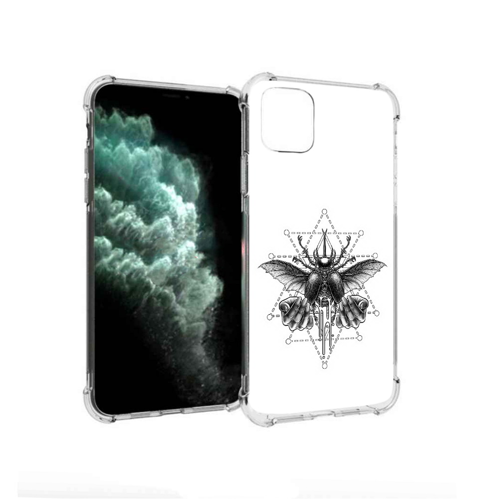 

Чехол MyPads Tocco для Apple iPhone 11 Pro Max скарабей (PT142698.615.601), Прозрачный, Tocco