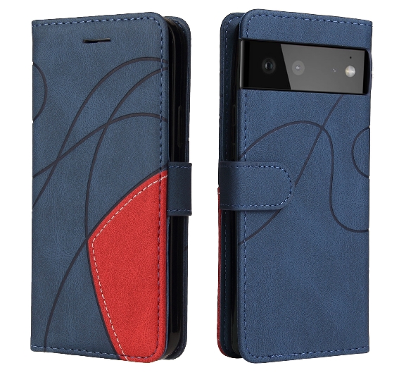 

Чехол-книжка MyPads из импортной кожи с подставкой, Синий, Luxury blue