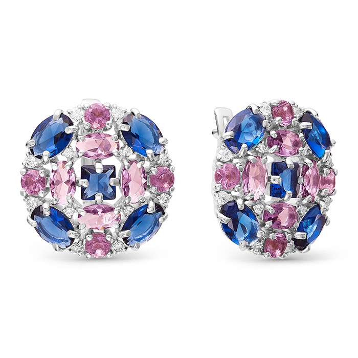 

Серьги из серебра с фианитом АЛЬКОР 02-0531/0М54-00, 02-0531/0М54-00