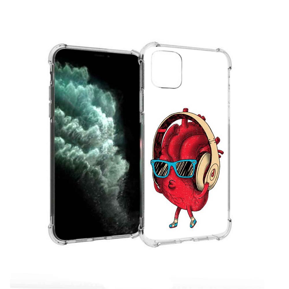 

Чехол MyPads Tocco для Apple iPhone 11 Pro Max слушай сердце (PT142698.615.609), Прозрачный, Tocco