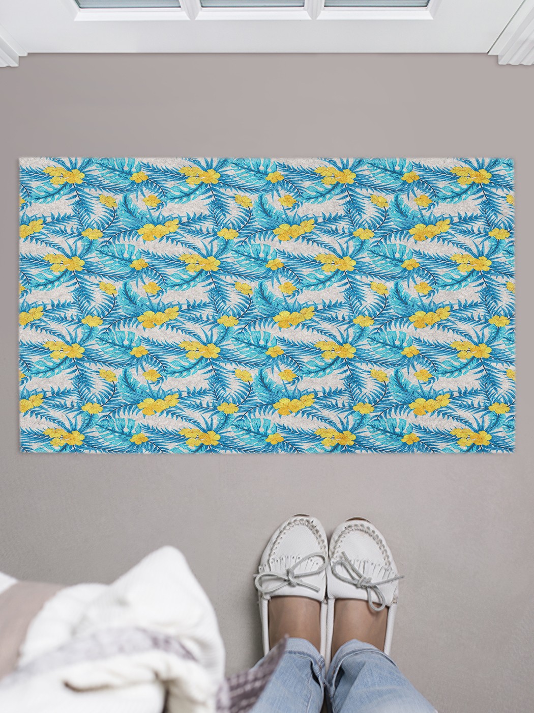 

Придверный коврик в прихожую для обуви, на резиновой основе, 75x45 см door_81853 JoyArty