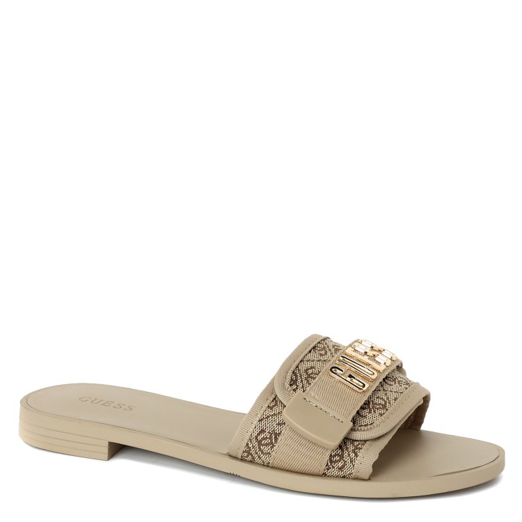 

Шлепанцы женские Guess FL6ELYFAL19 бежевые 37 EU, FL6ELYFAL19