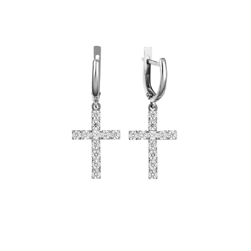 

Серьги из серебра с фианитом Аврора 83276 13056046, 83276 13056046