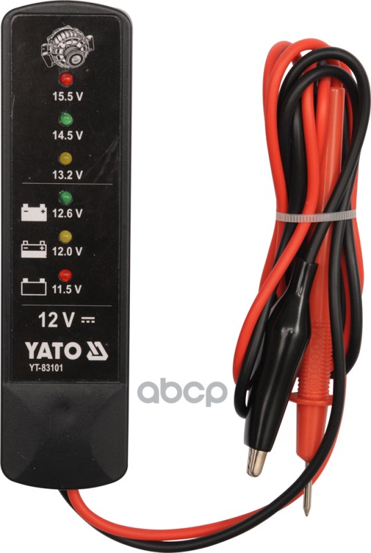 

Цифровой Тестер Аккумуляторов 12v YATO арт. YT83101