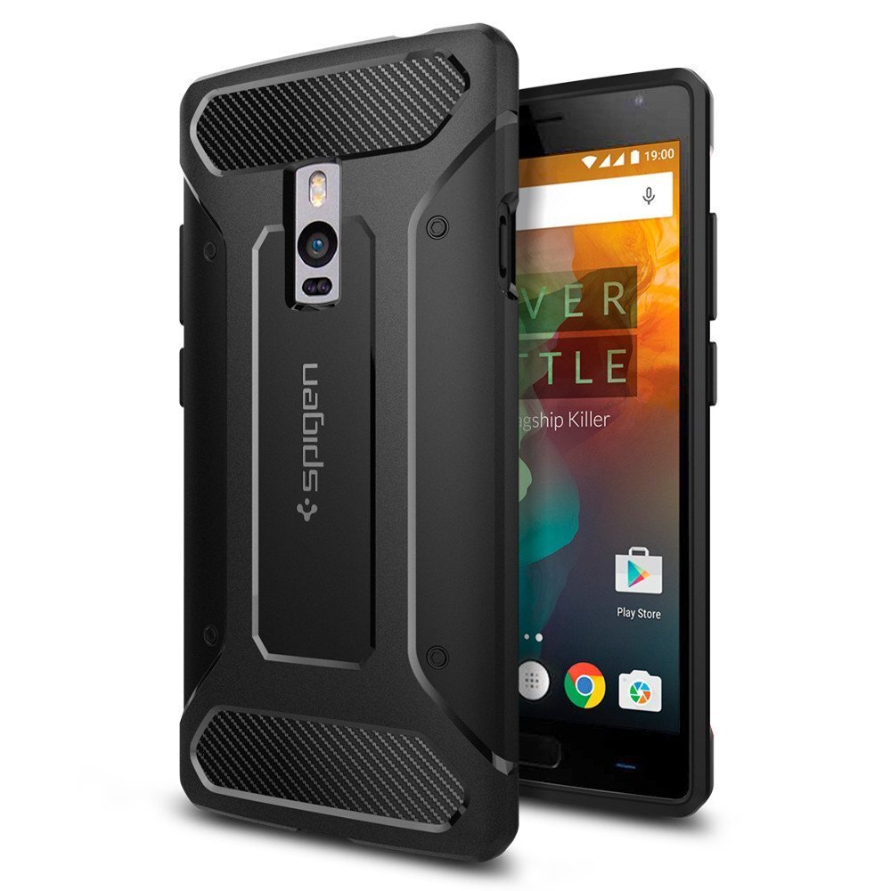 Прочный чехол Spigen для OnePlus 2 - Rugged Armor - Черный - SGP11767 1297₽