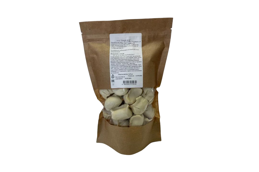 

Пельмени с уткой 500 г