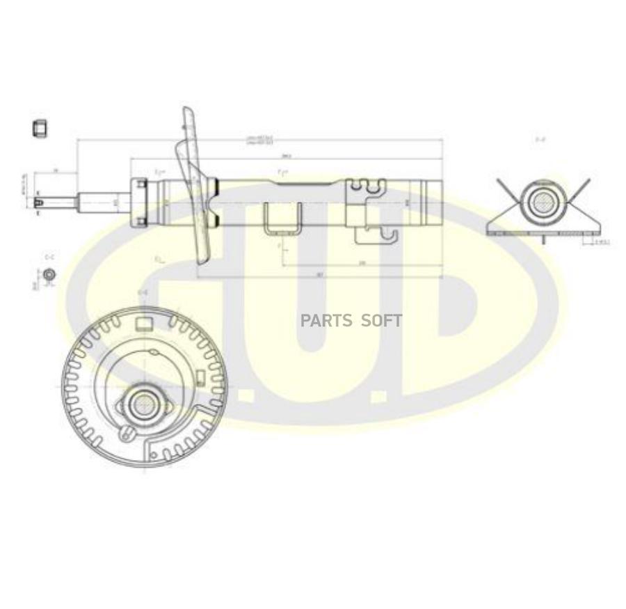 

Амортизатор VW T5 03- пер.газ.