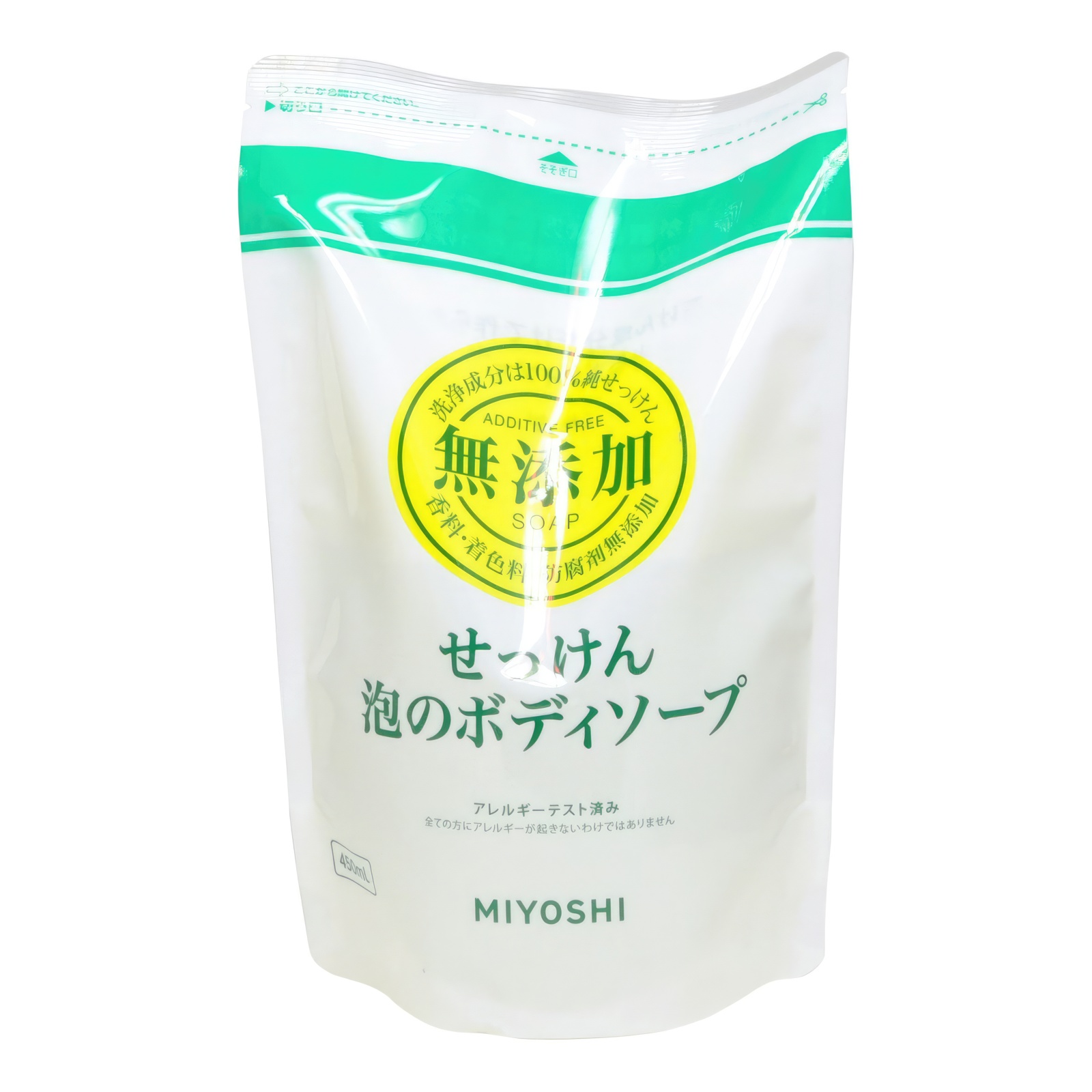 Натуральное пенящееся жидкое мыло MIYOSHI эко 450 мл з б myloff vsb твёрдая мыльная основа 1 кг