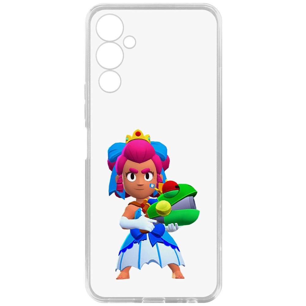 

Чехол-накладка Кейс Brawl Stars-Принцесса Шелли для Tecno Pova 4, Прозрачный