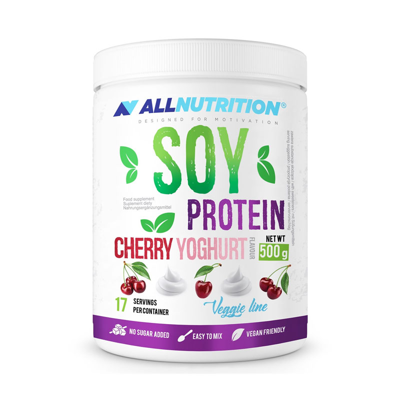 фото Протеин allnutrition soy protein, 500 г, вишневый йогурт
