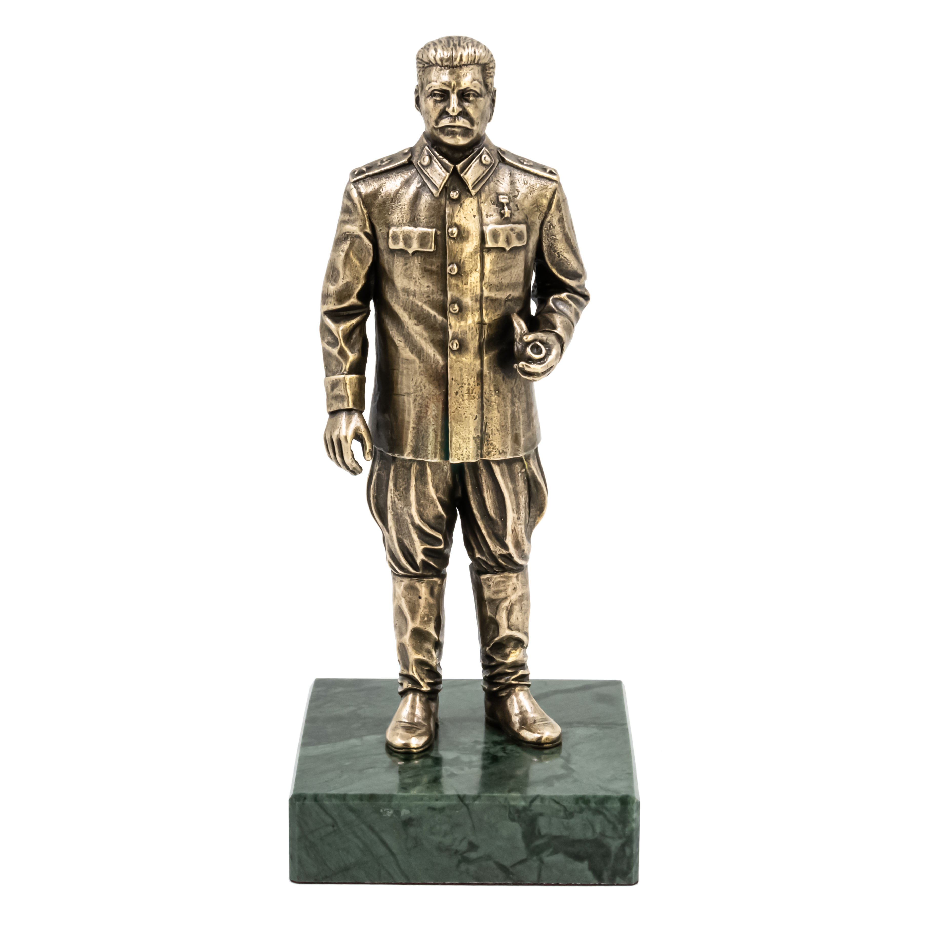 

Статуэтка Пятигорская Бронза И.В. Сталин на подставке 10816, Бронзовый