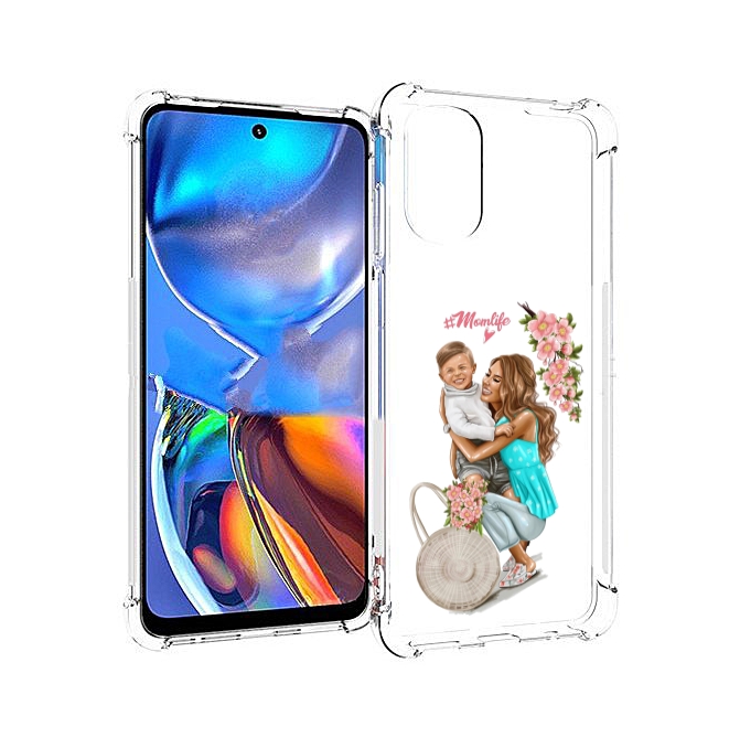 

Чехол MyPads Momlife для Motorola Moto E32, Прозрачный, Tocco