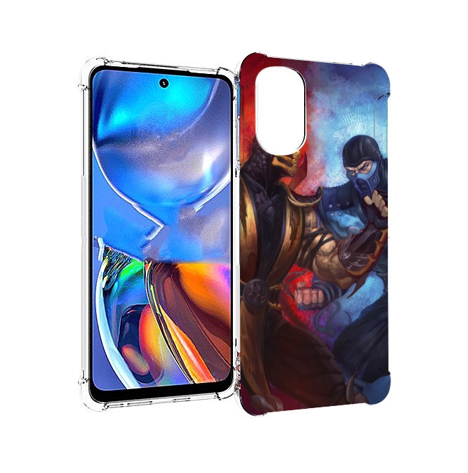 

Чехол MyPads Mortal Kombat art для Motorola Moto E32, Прозрачный, Tocco