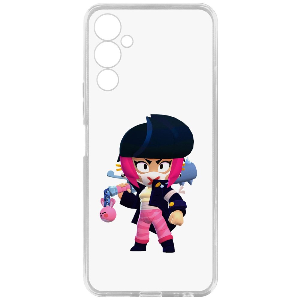 

Чехол-накладка Кейс Brawl Stars-Ужасная Биби для Tecno Pova 4, Прозрачный