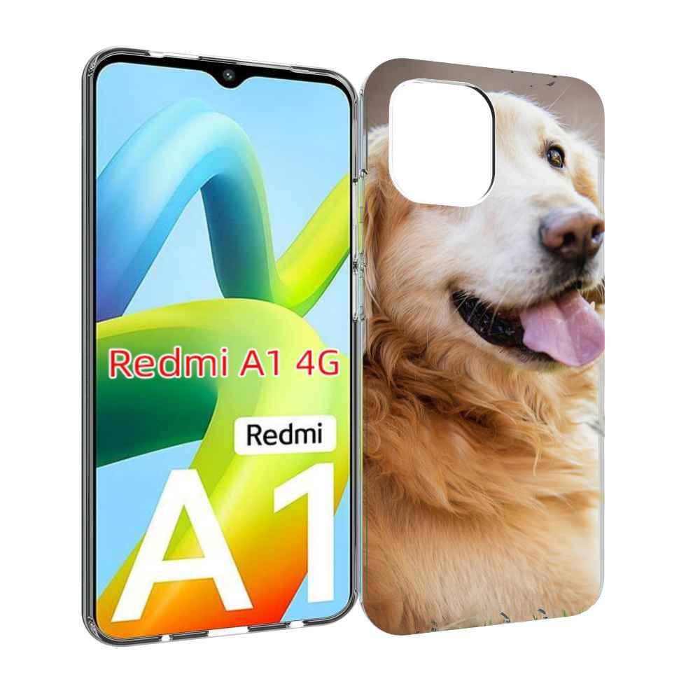 Чехол MyPads золотистыи? ретривер для Xiaomi Redmi A1