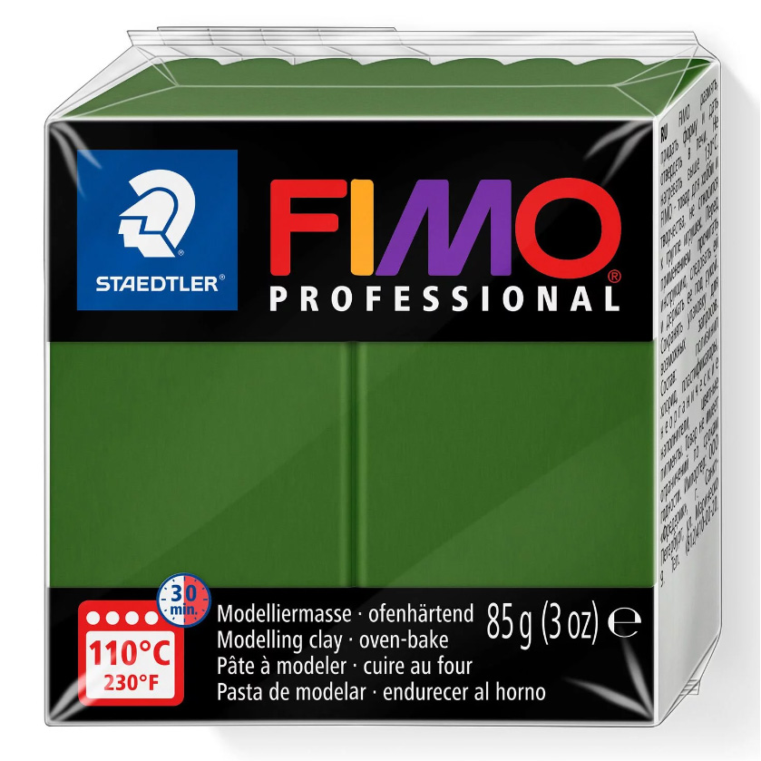 Набор глины полимерной для лепки Fimo Professional Базовые 12 цветов