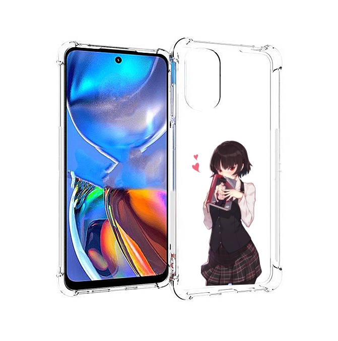 

Чехол MyPads Persona 5 - Makoto Niijima для Motorola Moto E32, Прозрачный, Tocco