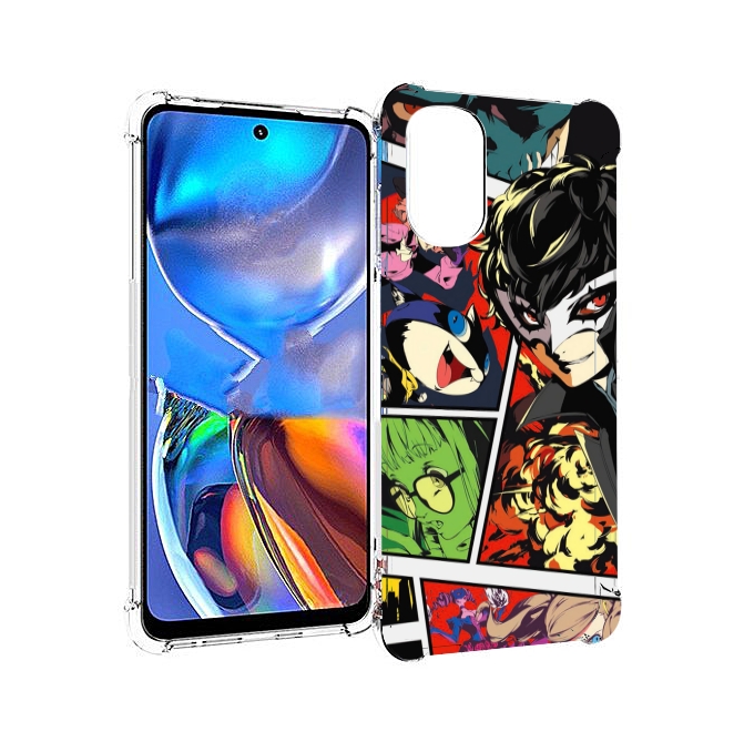 

Чехол MyPads Persona 5 art для Motorola Moto E32, Прозрачный, Tocco