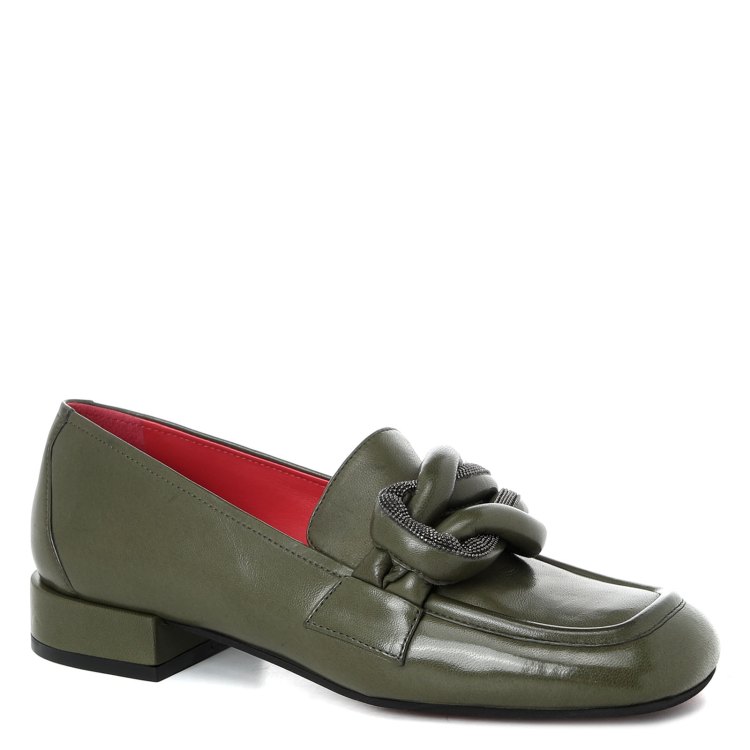 

Лоферы женские Pas De Rouge 4103 зеленые 37 EU, 4103