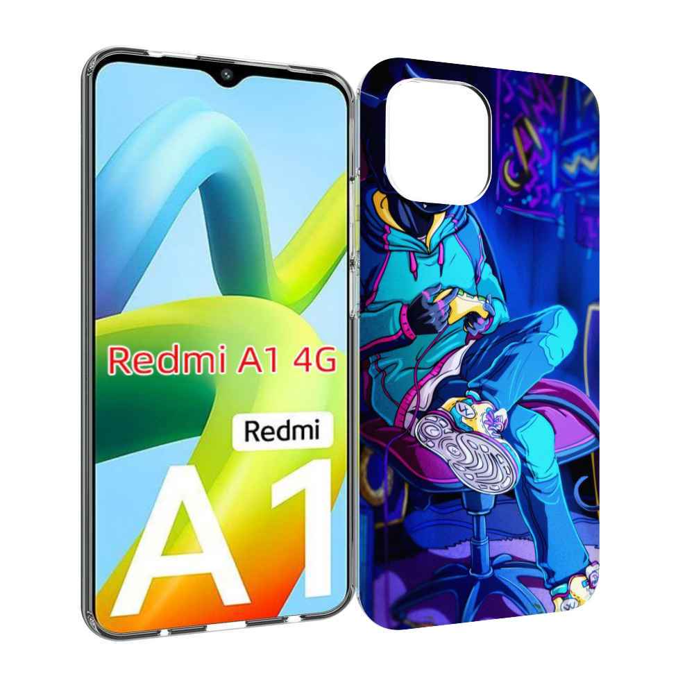 

Чехол MyPads киберпанк игрок для Xiaomi Redmi A1, Прозрачный, Tocco