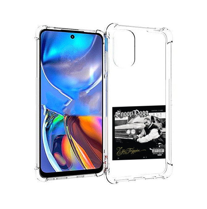 

Чехол MyPads Snoop Dogg EGO TRIPPIN’ для Motorola Moto E32, Прозрачный, Tocco