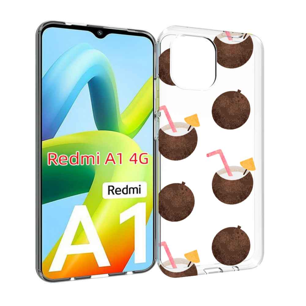 

Чехол MyPads кокосики для Xiaomi Redmi A1, Прозрачный, Tocco